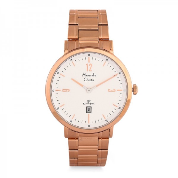 Alexandre Christie AC 8499 Rosegold White Lady LDBRGSL